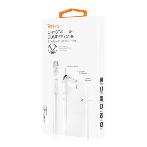 Reiko Zte Blade Z Max/z982/zte Sequoia Clear Bumper Case With Air Cushion Protection In Clear Black