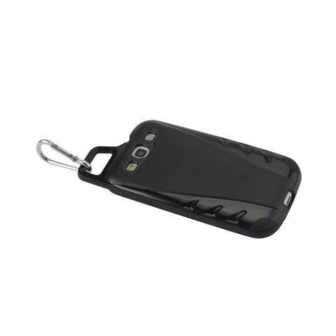 Reiko Samsung Galaxy S3 Dropproof Workout Hybrid Case With Hook In Black