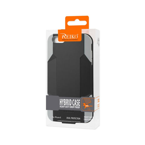 Reiko Iphone 6 Plus 3-in-1 Hybrid Heavy Duty Holster Combo Case In Gray Black