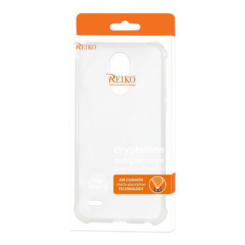 Reiko Lg Stylo 3 Stylus 3 Clear Bumper Case With Air Cushion Protection In Clear