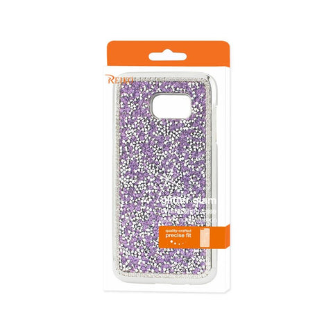 Reiko Samsung Galaxy S7 Edge Jewelry Bling Rhinestone Case In Purple