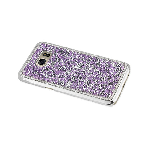 Reiko Samsung Galaxy S7 Edge Jewelry Bling Rhinestone Case In Purple