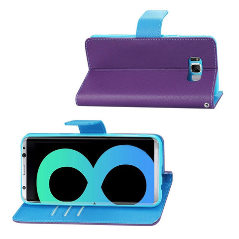 Reiko Samsung Galaxy S8 Edge/ S8 Plus 3-in-1 Wallet Case In Purple