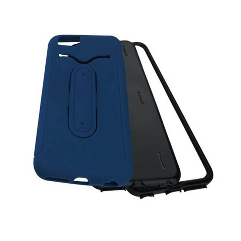 Reiko Iphone 6s Plus/ 6 Plus Hybrid Heavy Duty Case With Bending Kickstand In Navy