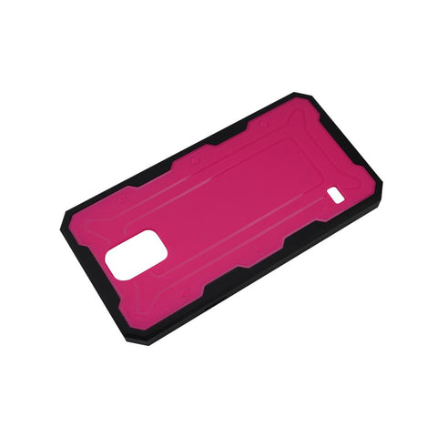Reiko Samsung Galaxy S5 Dual Color Transformer Case In Hot Pink Black