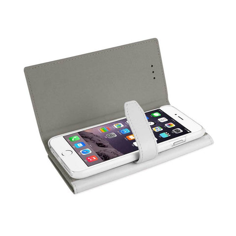 Reiko Iphone 6 Plus Genuine Leather Rfid Wallet Case In Ivory
