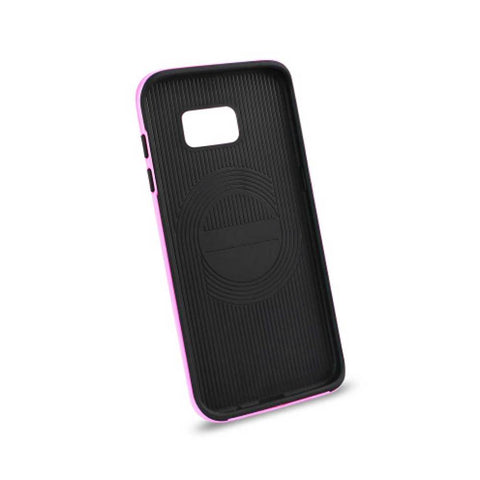 Reiko Samsung Galaxy S7 Slim Armor Case With Bumper Frames In Black Pink