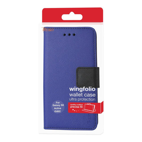 Reiko Samsung Galaxy S8 Active 3-in-1 Wallet Case In Navy