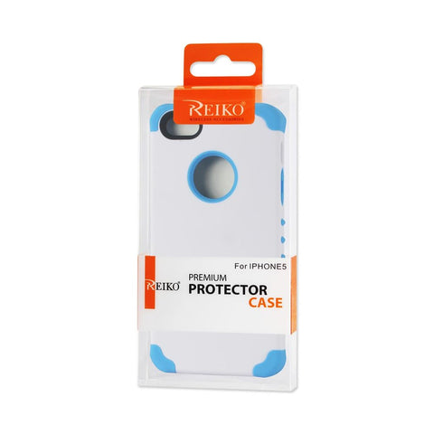 Reiko Iphone 5/5s/se Hybrid Heavy Duty Case In Blue
