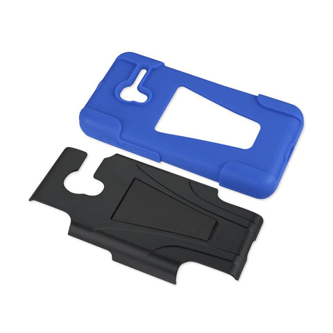 Reiko Alcatel Onetouch Pixi 3 Hybrid Heavy Duty Case With Kickstand In Navy Black