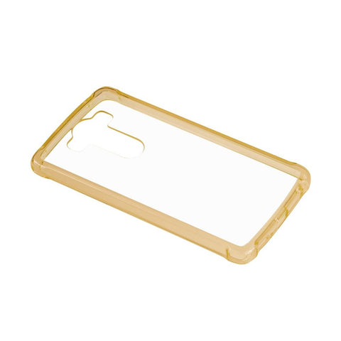 Reiko Lg V10 Clear Bumper Case With Air Cushion Protection In Clear Gold