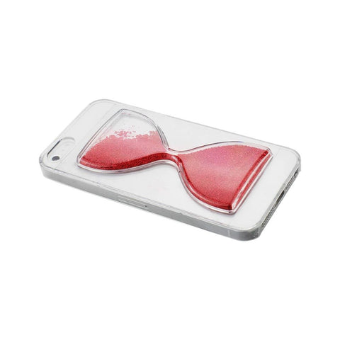 Reiko Iphone Se/ 5s/ 5 3d Sand Clock Clear Case In Red