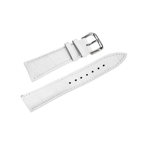Reiko Watch 42mm Genuine Leather Iwatch Band Strap Without Band Adaptors 38mm In White