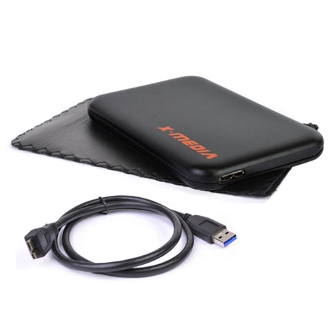 2.5 X-media Xm-en2251u3-bk Superspeed Usb 3.0 External Sata Hddscrewless Aluminum Enclosure - Supports Up To 2tb!