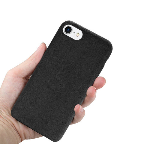 Reiko Iphone 8/ 7 Fuzzy Fur Soft Tpu Case In Black