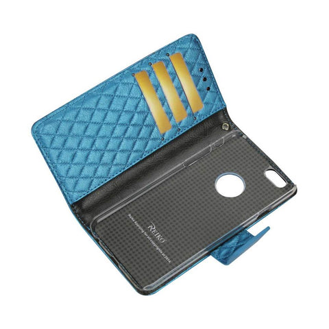 Reiko Iphone 6 Plus Rhombus Wallet Case In Blue