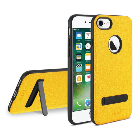 Reiko Iphone 7/ 8 Denim Texture Tpu Protector Cover In Yellow