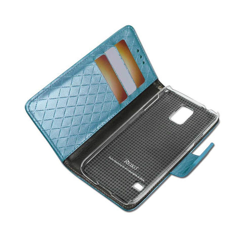Reiko Samsung Galaxy S5 Rhombus Wallet Case In Blue