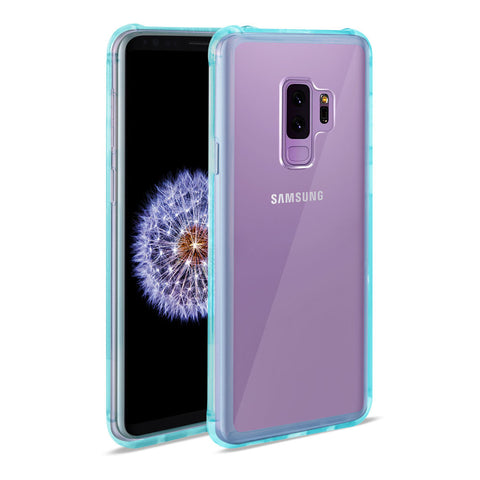 Reiko Samsung Galaxy S9 Plus Clear Bumper Case With Air Cushion Protection In Clear Navy