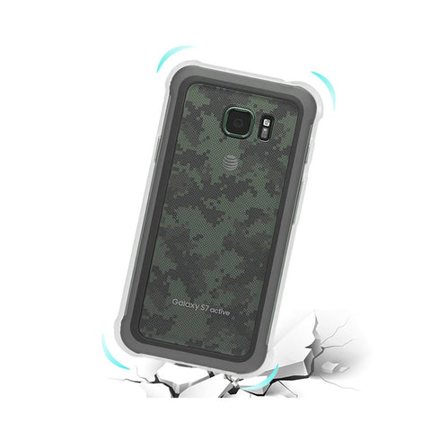 Reiko Samsung Galaxy S7 Active Clear Bumper Case With Air Cushion Protection In Clear