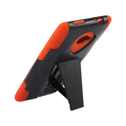 Reiko Htc Windows Phone 8x Hybrid Heavy Duty Case With Kickstand In Black Orange
