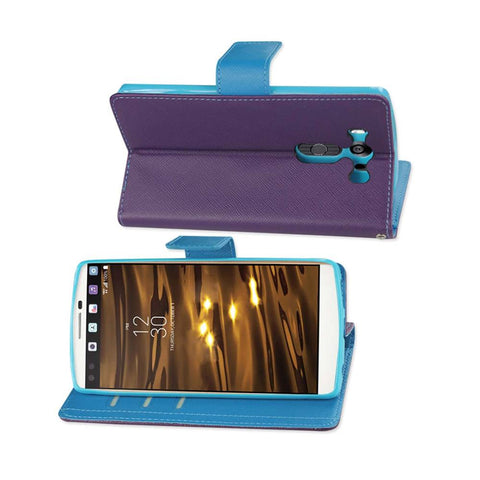 Reiko Lg V10 3-in-1 Wallet Case In Purple