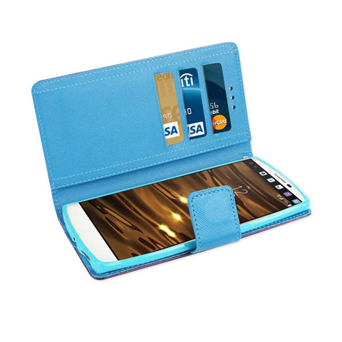 Reiko Lg V10 3-in-1 Wallet Case In Purple
