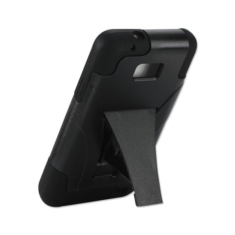 Reiko Samsung Galaxy S2 Hybrid Heavy Duty Case With Kickstand In Black