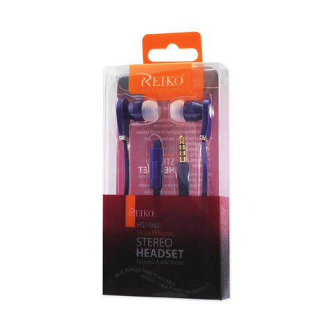 Reiko Shake Proof In Ear Headphones With Mic In Purple