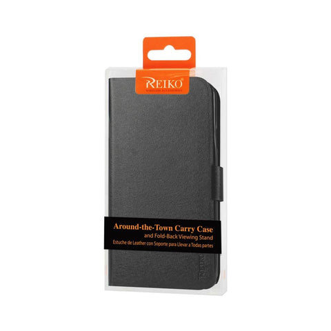 Reiko Samsung Galaxy Note 3 Flip Folio Card Holder Case In Black