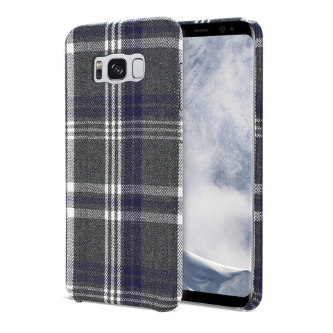 Reiko Samsung Galaxy S8 Edge Checked Fabric Case In Black
