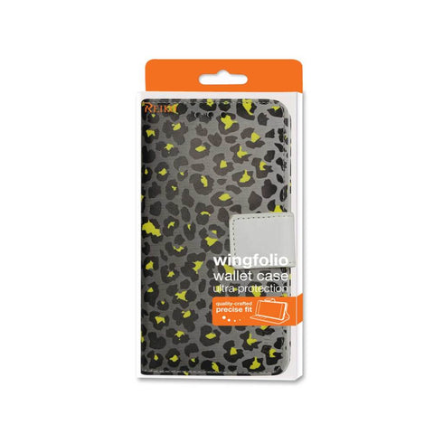 Reiko Samsung Galaxy Note 4 3-in-1 Animal Leopard Print Wallet Case In Silver