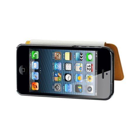 Reiko Iphone Se/ 5s/ 5 Flip Folio Case In Goldenrod