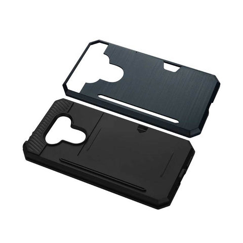 Reiko Lg G5 Slim Armor Hybrid Case With Card Holder In Navy