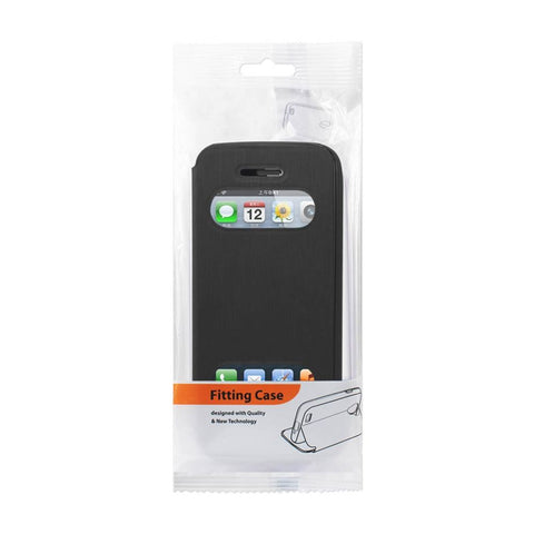 Reiko Iphone Se/ 5s/ 5 Smart Window Flip Case In Black