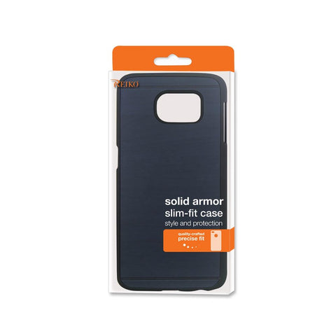 Reiko Samsung Galaxy S6 Edge Wood Pattern Case In Navy