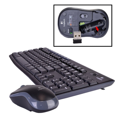 Logitech Mk270 2.4ghz 103-key Wireless Multimedia Keyboard &optical Mouse Kit (black/gray)