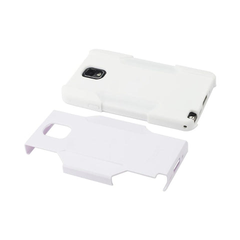 Reiko Samsung Galaxy Note 3 Hybrid Heavy Duty Case In White
