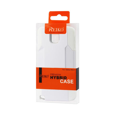 Reiko Samsung Galaxy Note 3 Hybrid Heavy Duty Case In White