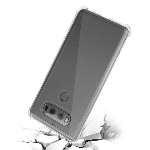 Reiko Lg V20 5.7 Inches Clear Bumper Case With Air Cushion Protection In Clear