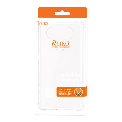 Reiko Lg V20 5.7 Inches Clear Bumper Case With Air Cushion Protection In Clear