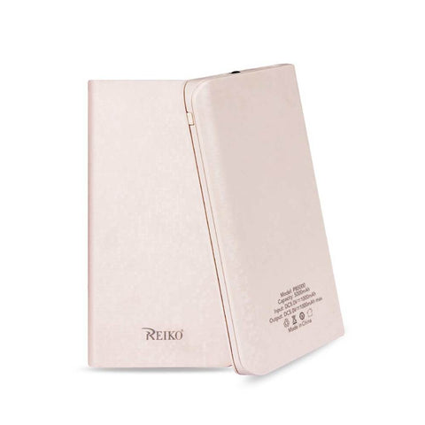 Reiko 5000mah Universal Power Bank With Led Light In Pink