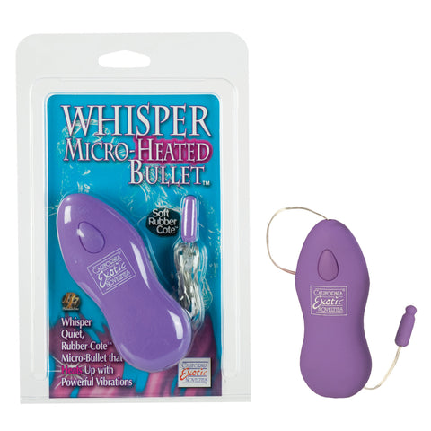 Whisper Micro Heated Bullet Vibrator Purple
