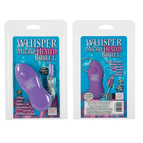 Whisper Micro Heated Bullet Vibrator Purple