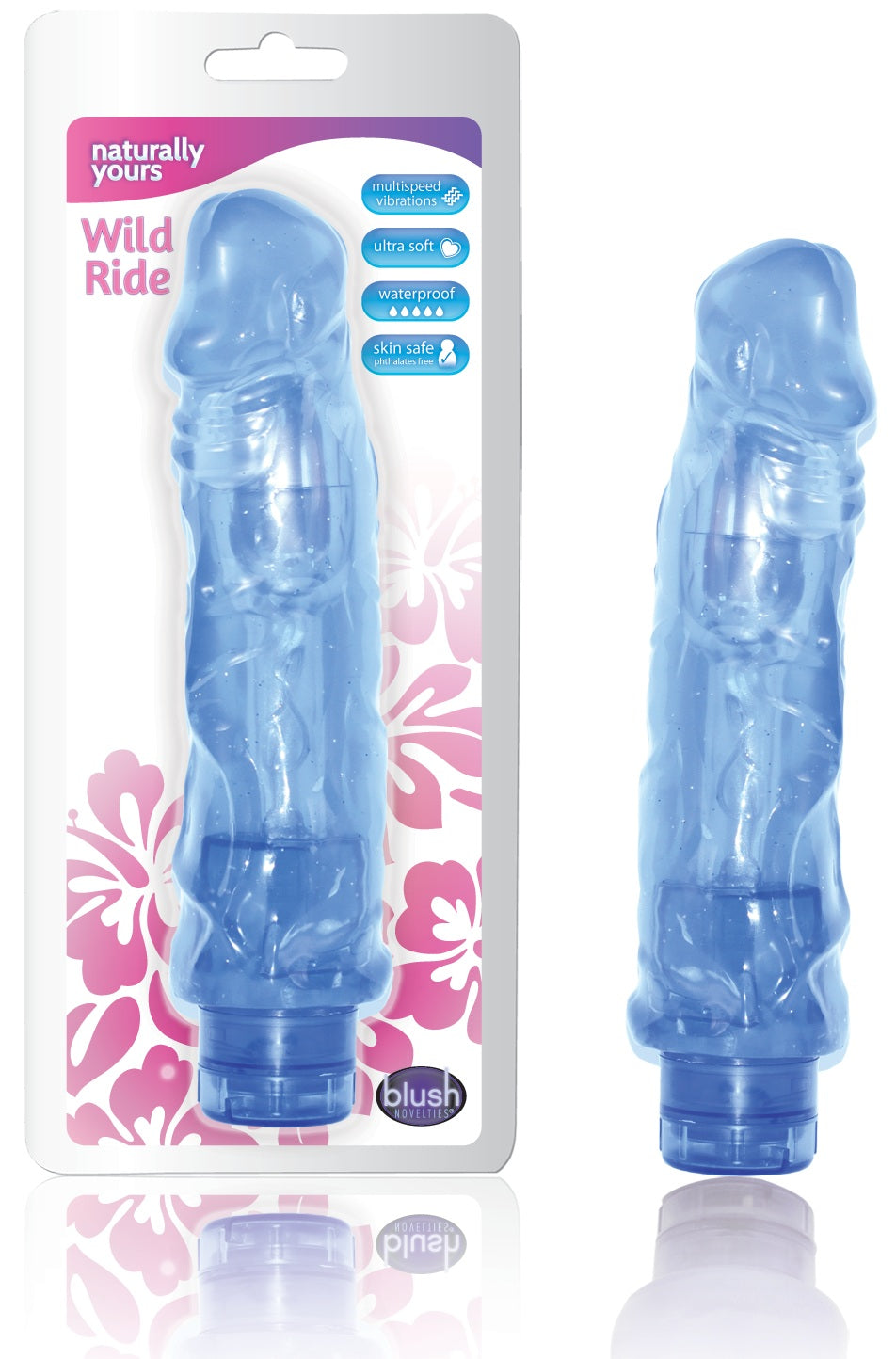 Wild Ride Vibrating Dong - Blue