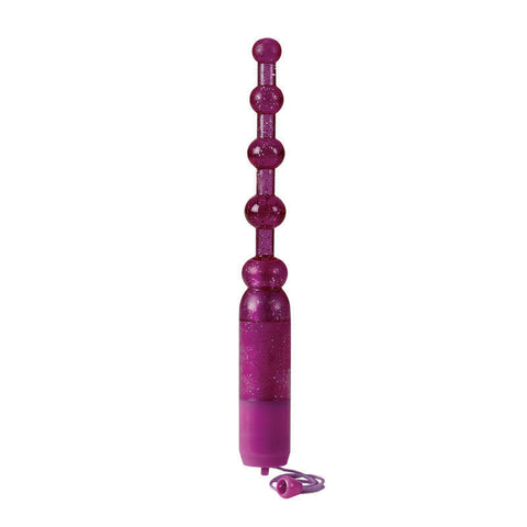 Waterproof Vibrating Anal Beads - Purple