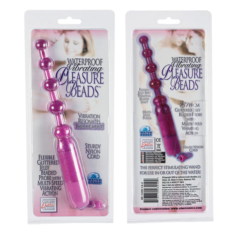 Waterproof Vibrating Anal Beads - Purple