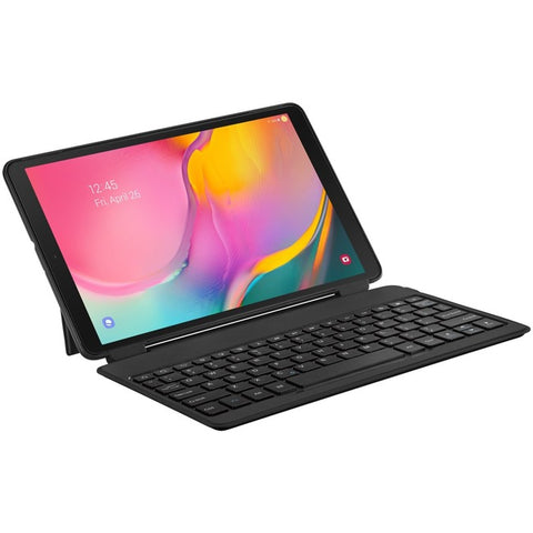 Samsung Keyboard/Cover Case (Book Fold) for 10.1" Samsung Tablet - Black
