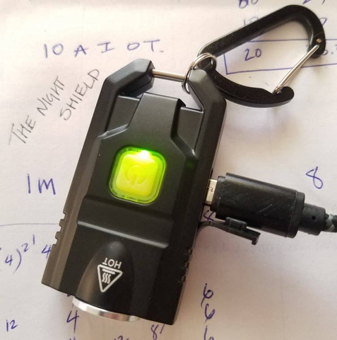 Night Shield - Rechargeable, 300 Lumen, Keychain LED