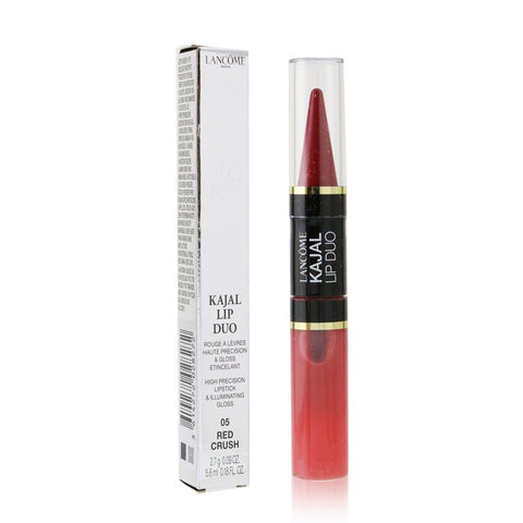 Kajal Lip Duo High Precision Lipstick &amp; Illuminating Gloss - # 05 Red Crush - -